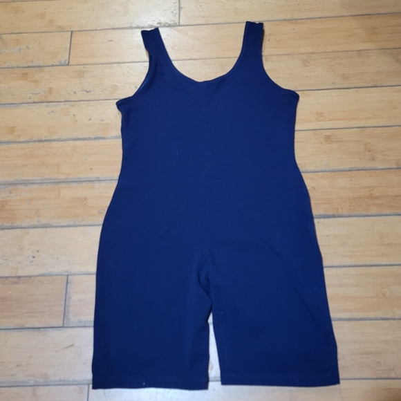 Champion Cotton Blend All In One Blue Playsuit Women's Size 1X - Picture 2 of 3